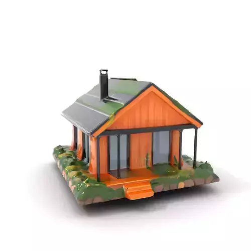 EcoFriendly Cabin model pack Low-poly 3D model EcoFriendly Cabin model pack Low-poly 3D model
