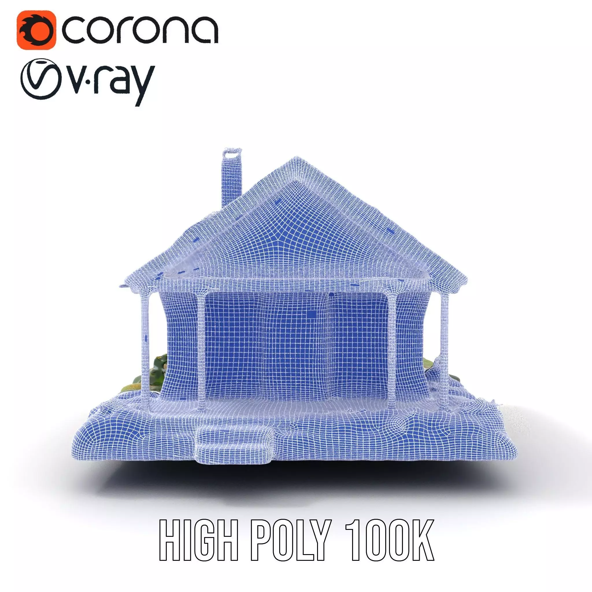 EcoFriendly Cabin model pack Low-poly 3D model_33