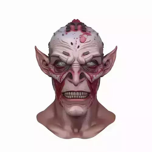 Goblin Mask 3D Model Detailed Character Design
