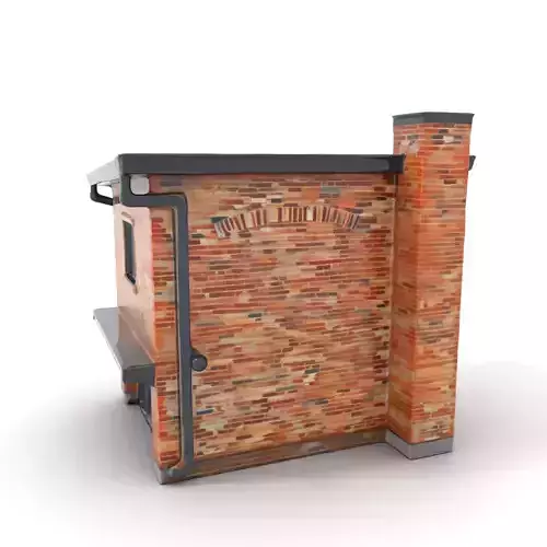 Red Brick House model pack Low-poly 3D model Red Brick House model pack Low-poly 3D model