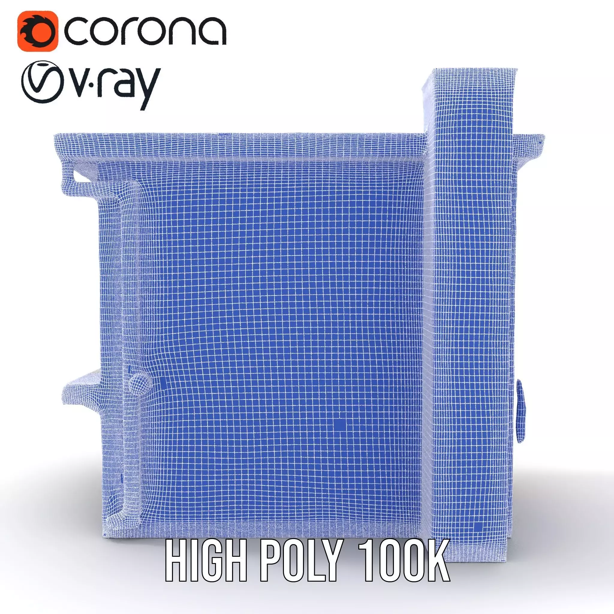 Red Brick House model pack Low-poly 3D model_32