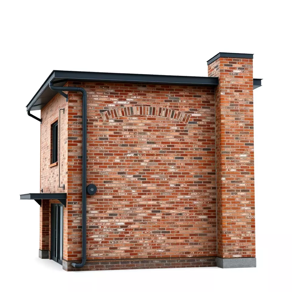 Red Brick House model pack Low-poly 3D model_2
