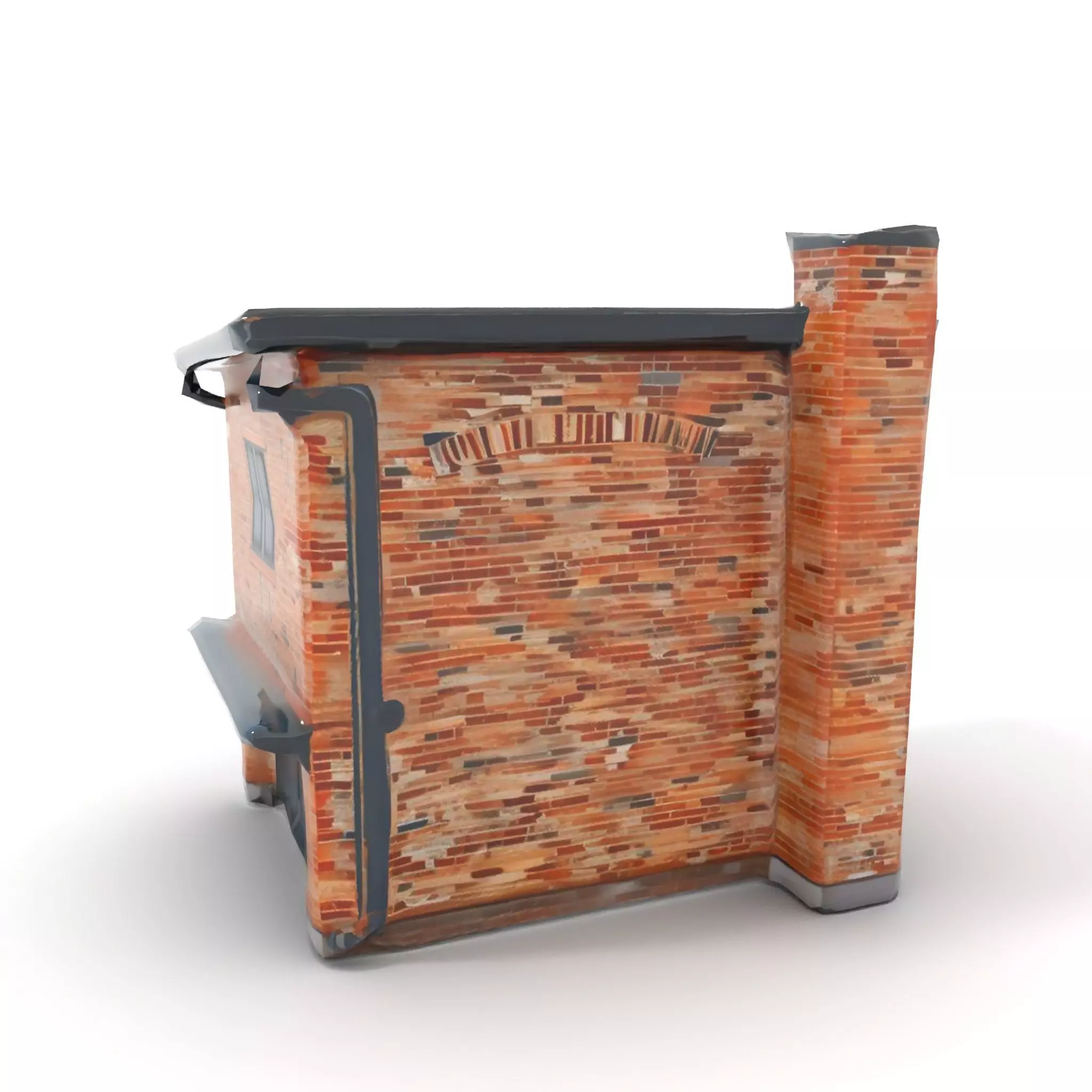 Red Brick House model pack Low-poly 3D model_14