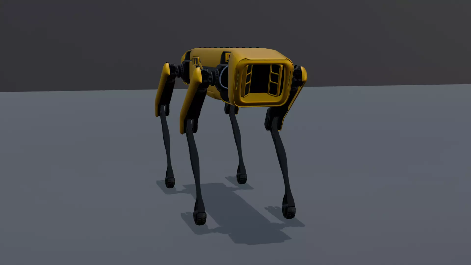 Robot Dog Low-poly 3D model Free low-poly 3D model_0