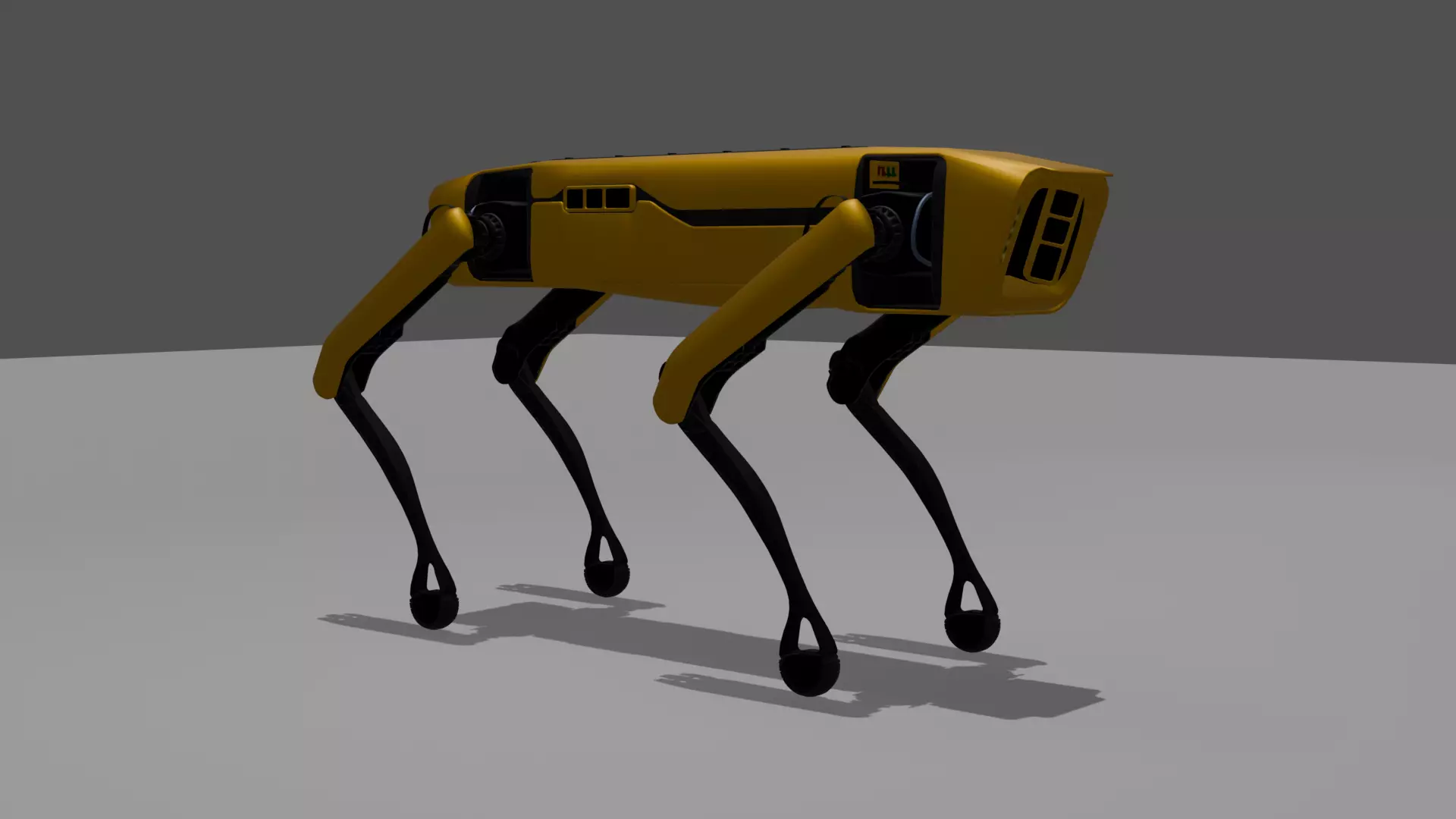 Robot Dog Low-poly 3D model Free low-poly 3D model_1