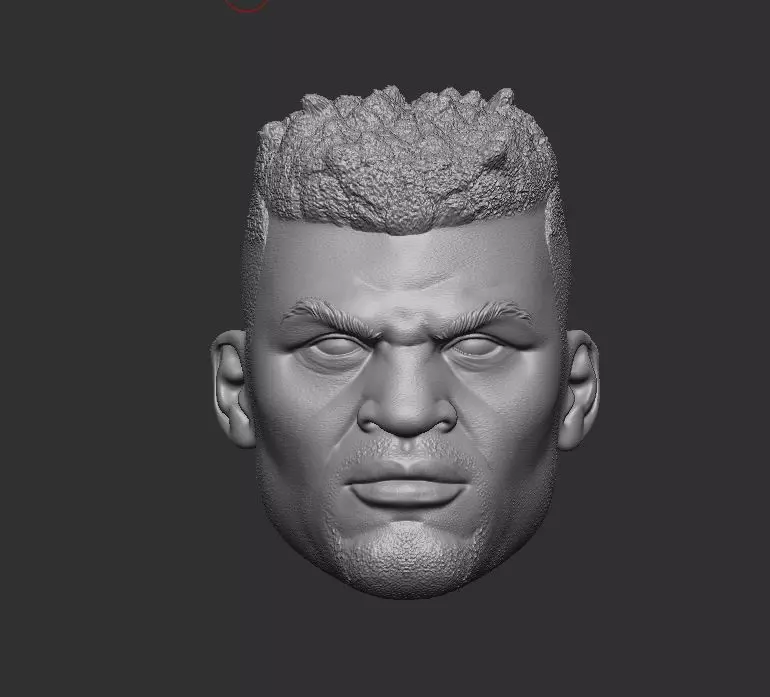 Francis Ngannou Headsculpt for Action Figures 3D print model_0