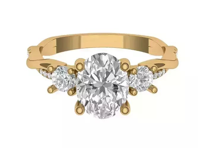 OVAL SOLITAIRE ENGAGEMENT RING