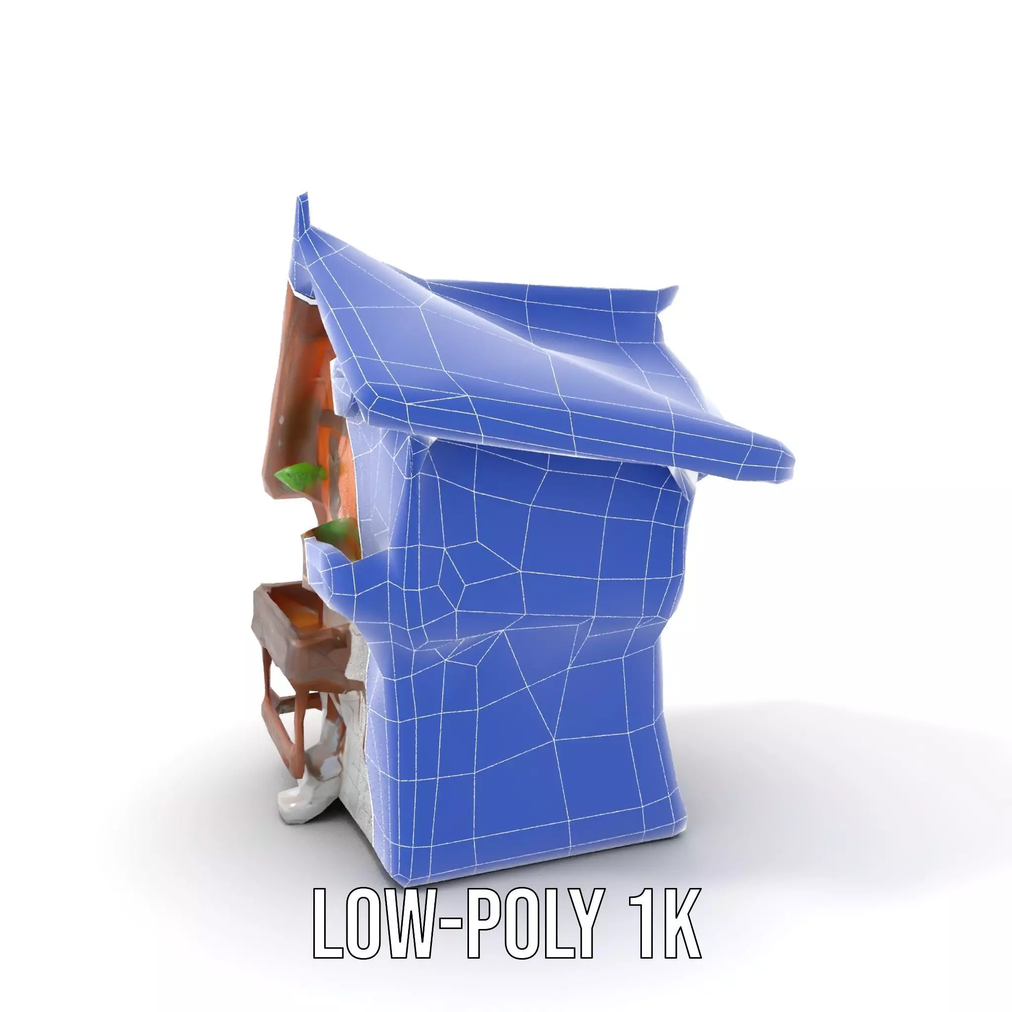 Rustic Wooden House model pack Low-poly 3D model_31