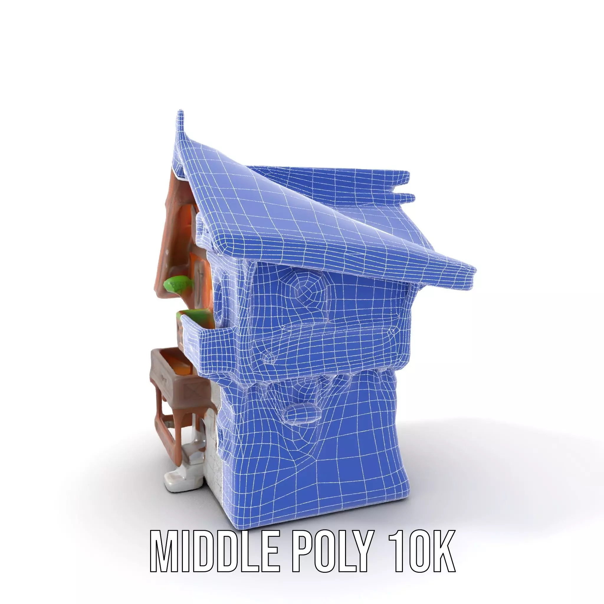 Rustic Wooden House model pack Low-poly 3D model_15