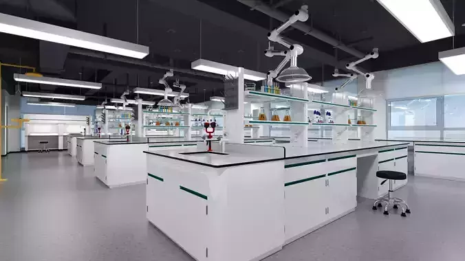 Laboratory with tables and chairs09