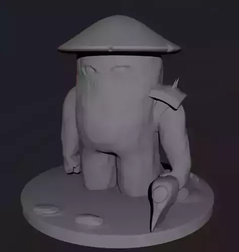 Living warrior mushroom