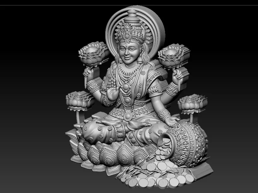 Laxmi Mata 3D print model 3D print model_3