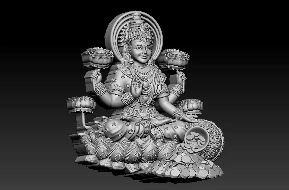 Laxmi Mata 3D print model 3D print model_15