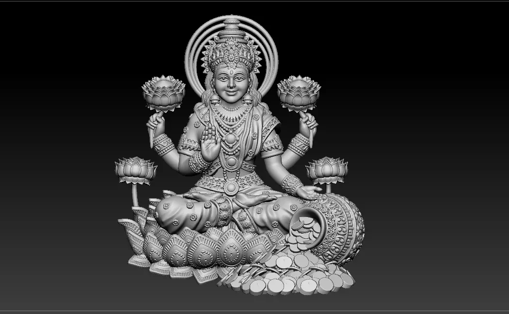 Laxmi Mata 3D print model 3D print model_1