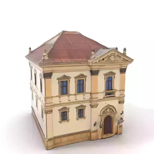 Classic Beige Manor model pack Low-poly 3D model Classic Beige Manor model pack Low-poly 3D model