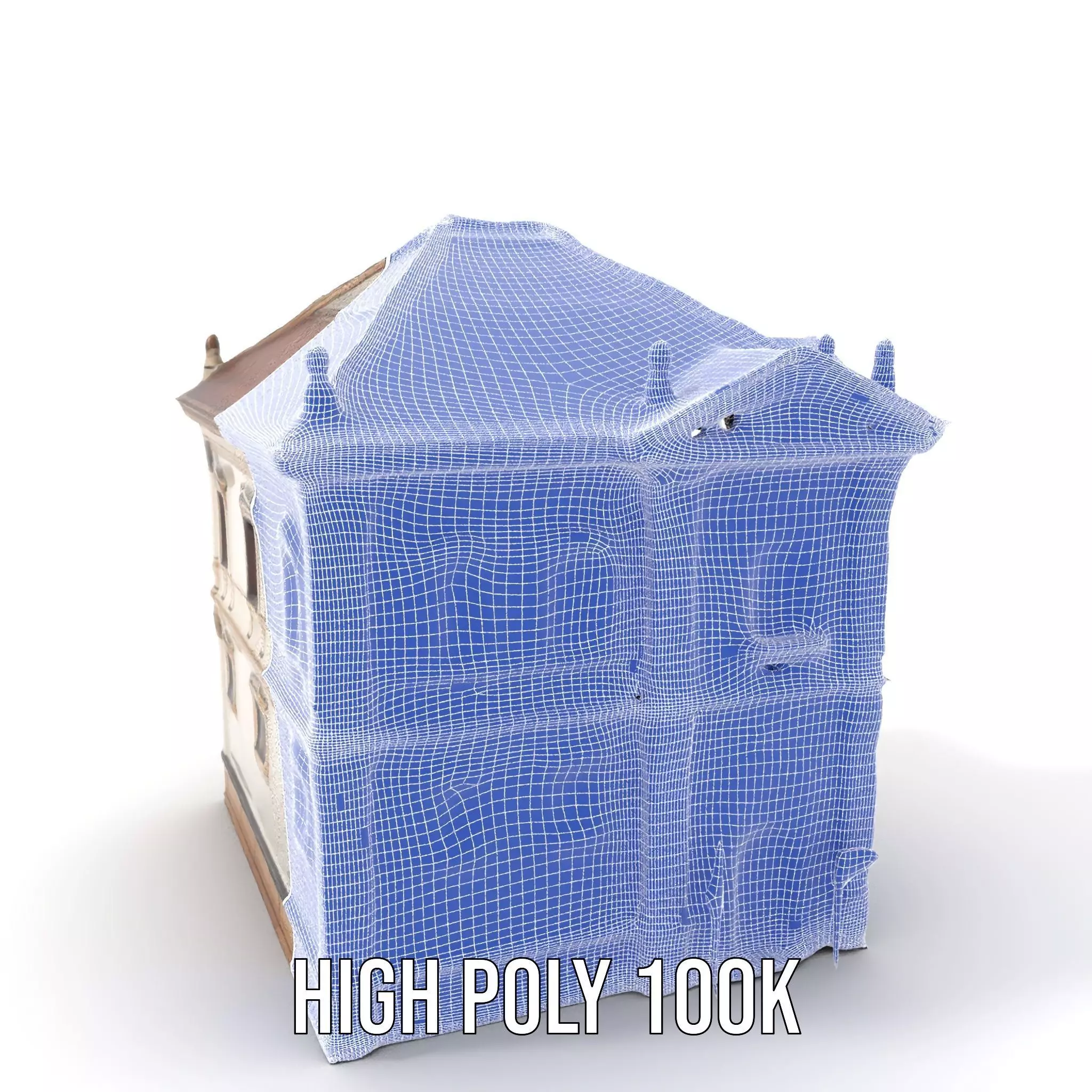 Classic Beige Manor model pack Low-poly 3D model_4