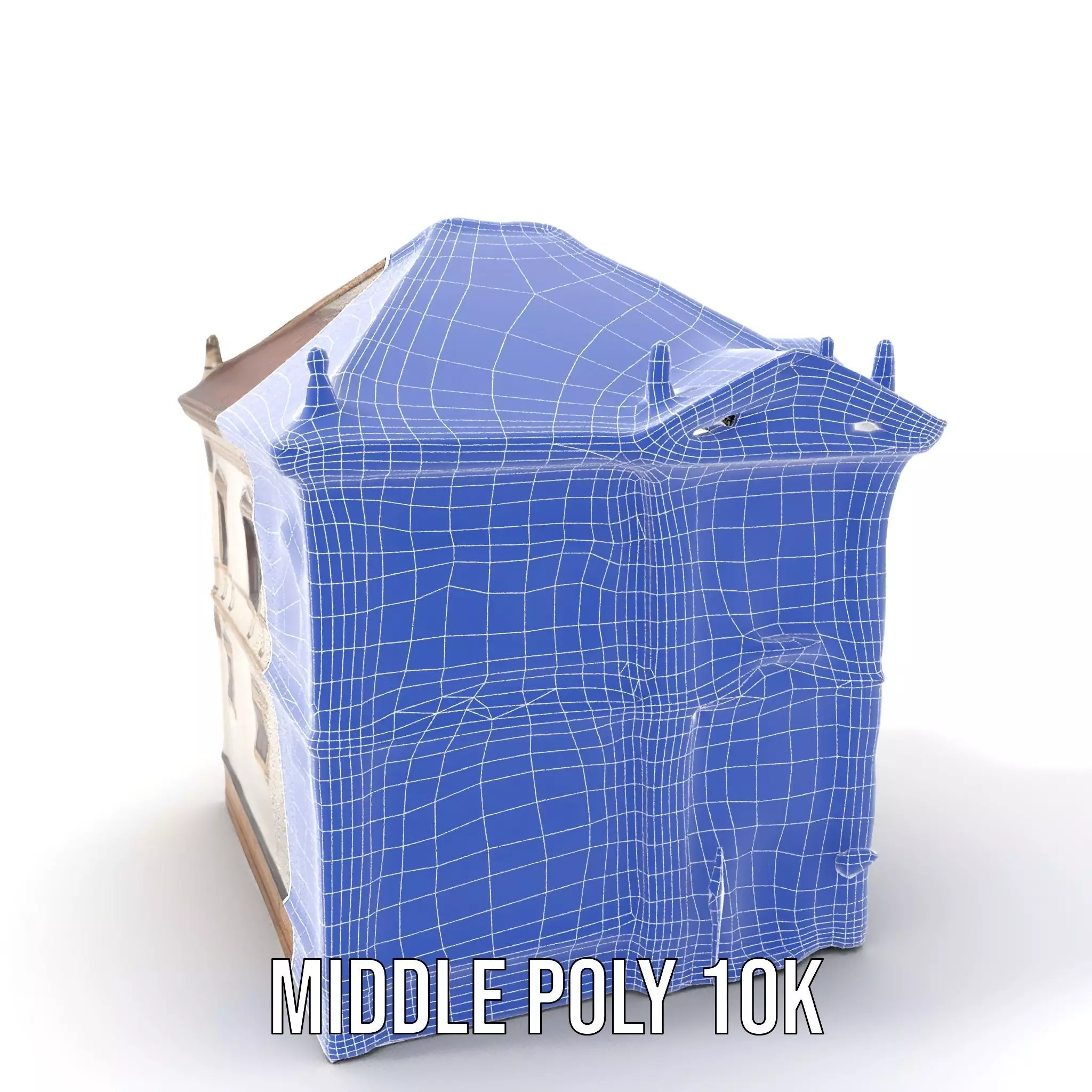 Classic Beige Manor model pack Low-poly 3D model_17