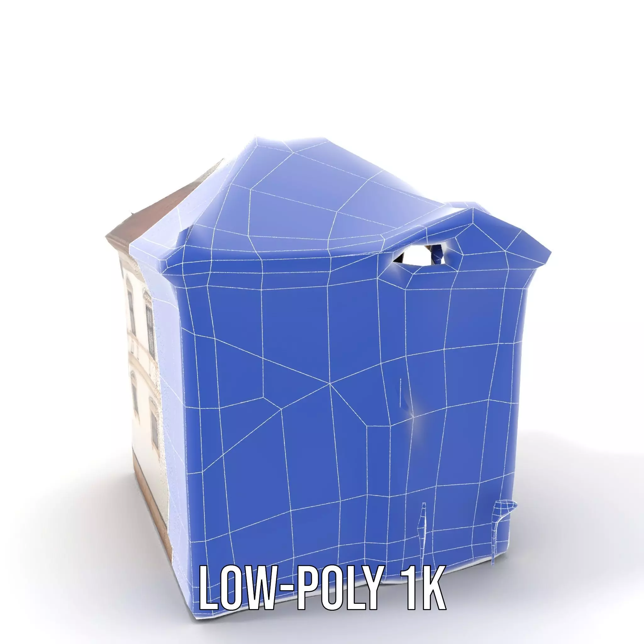 Classic Beige Manor model pack Low-poly 3D model_18