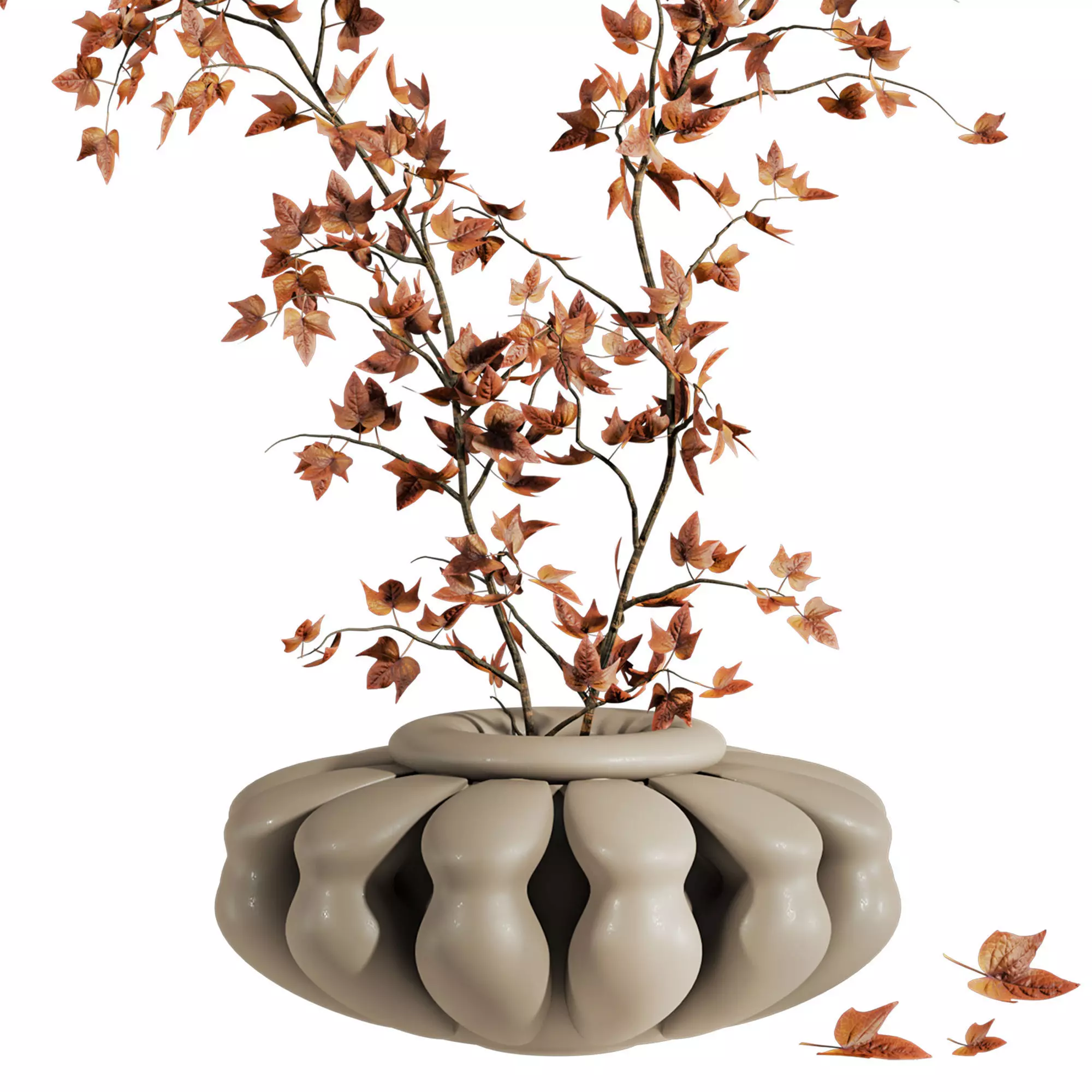 Autumn bouquet 3D model_2