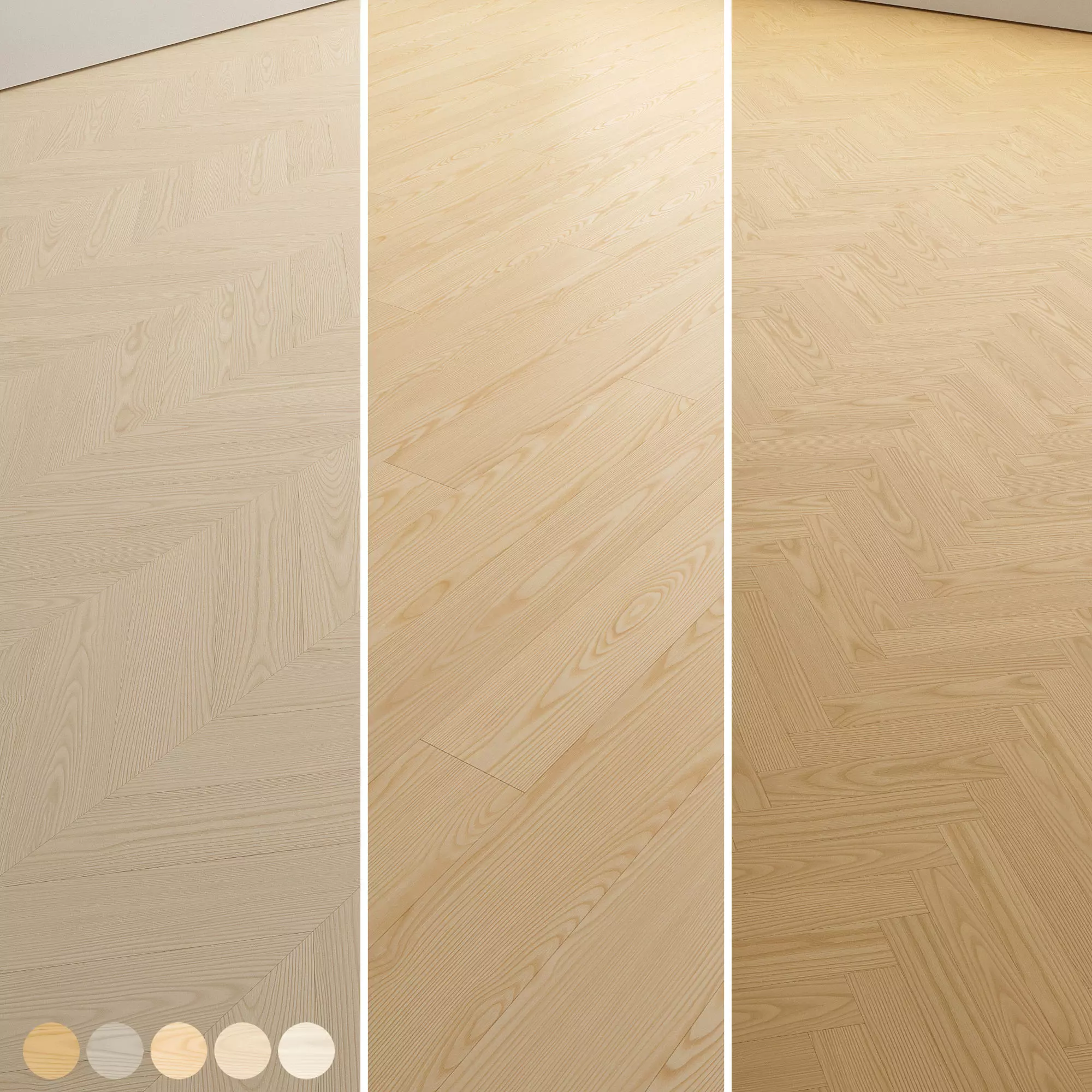 Ash wood flooring and parquet Set 01 Texture_0