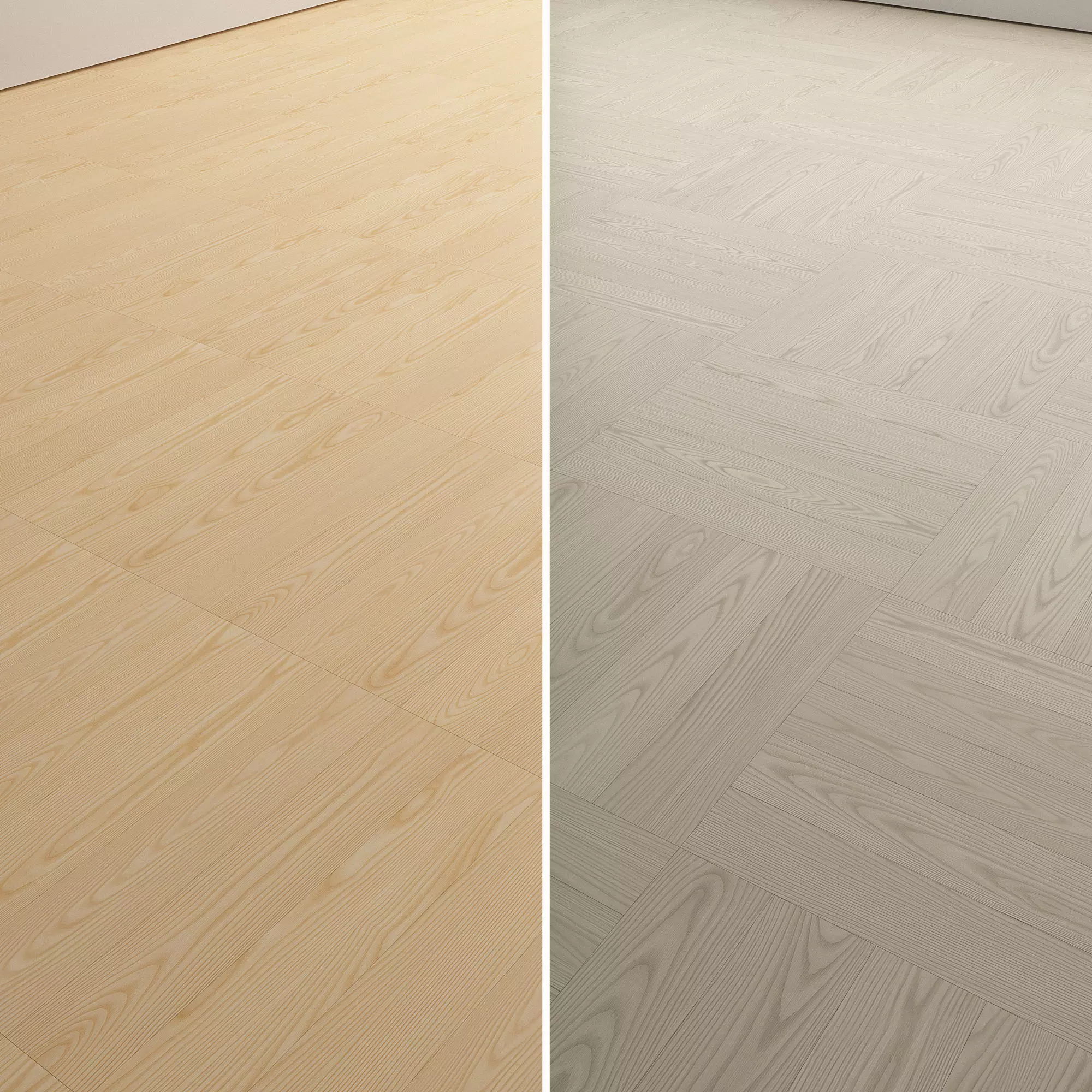 Ash wood flooring and parquet Set 01 Texture_3
