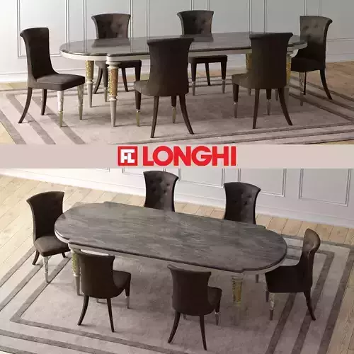 LAYTON Marble Table with MARION Chairs 