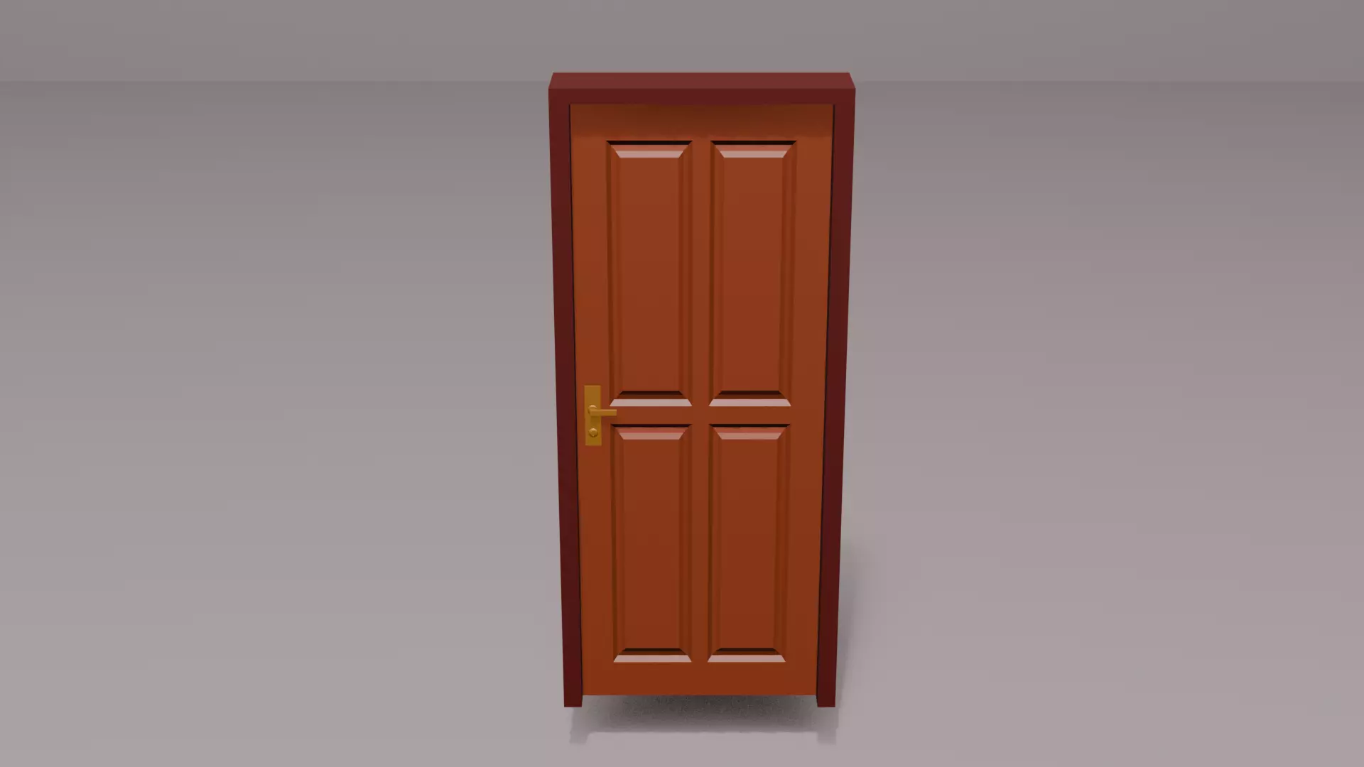 A simple 3D model of interior furniture in Blender Free low-poly 3D model_2