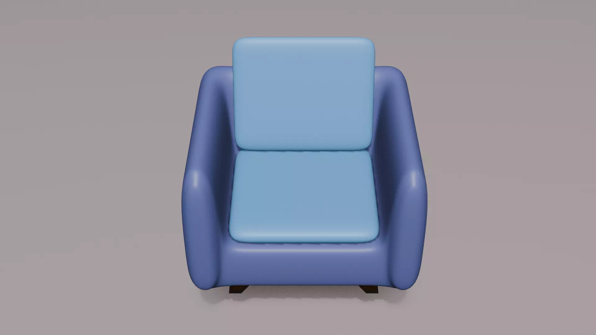 A simple 3D model of interior furniture in Blender Free low-poly 3D model_5