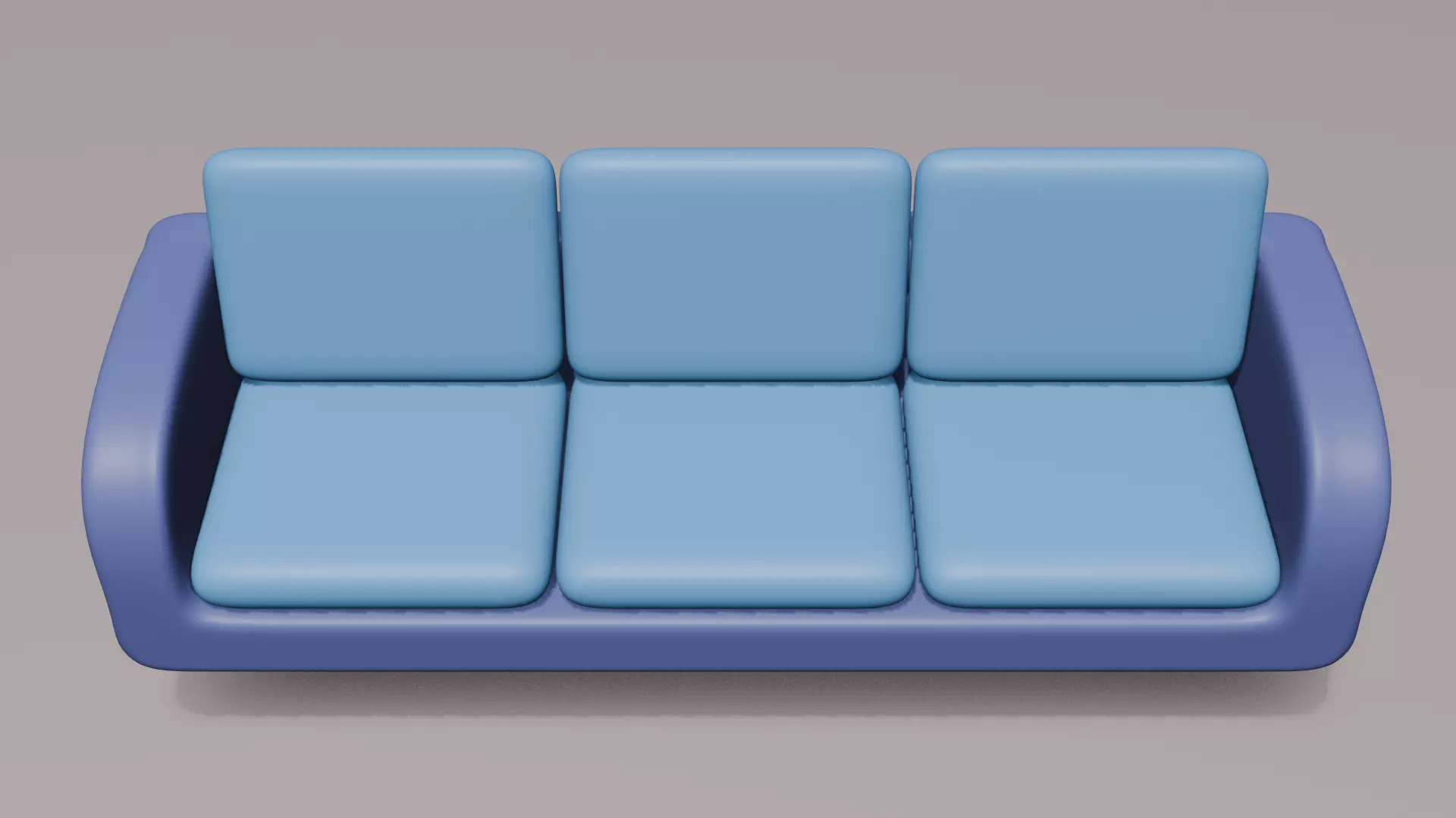 A simple 3D model of interior furniture in Blender Free low-poly 3D model_3