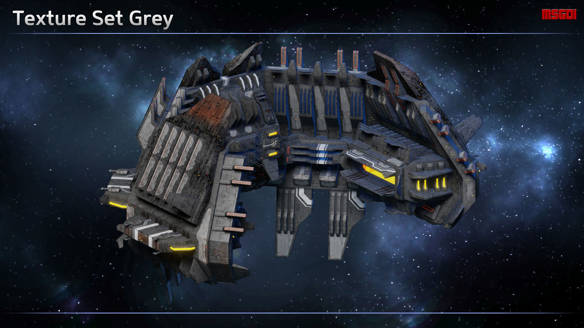 Progenitor Space Station Low-poly 3D model_7