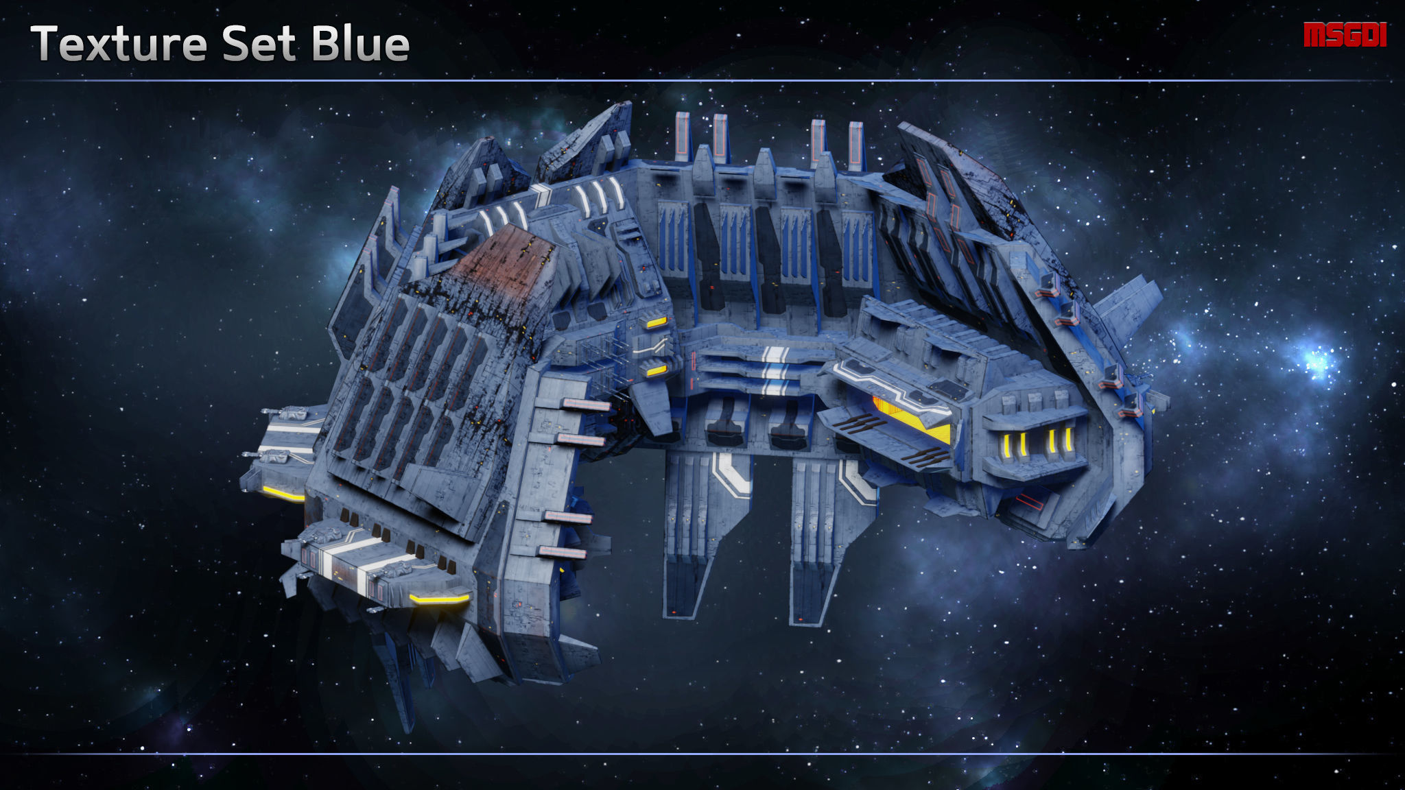 Progenitor Space Station Low-poly 3D model_6