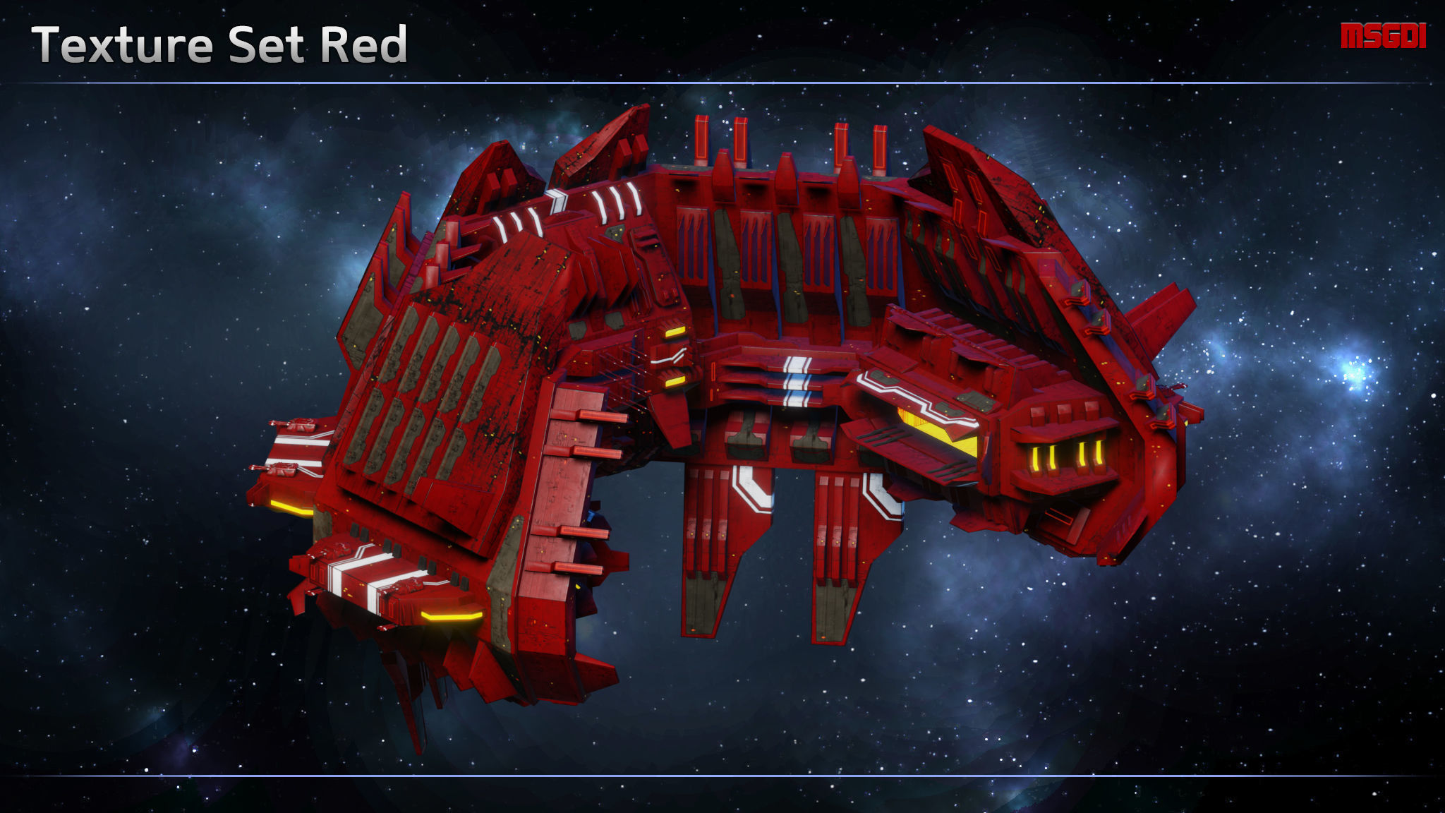 Progenitor Space Station Low-poly 3D model_9