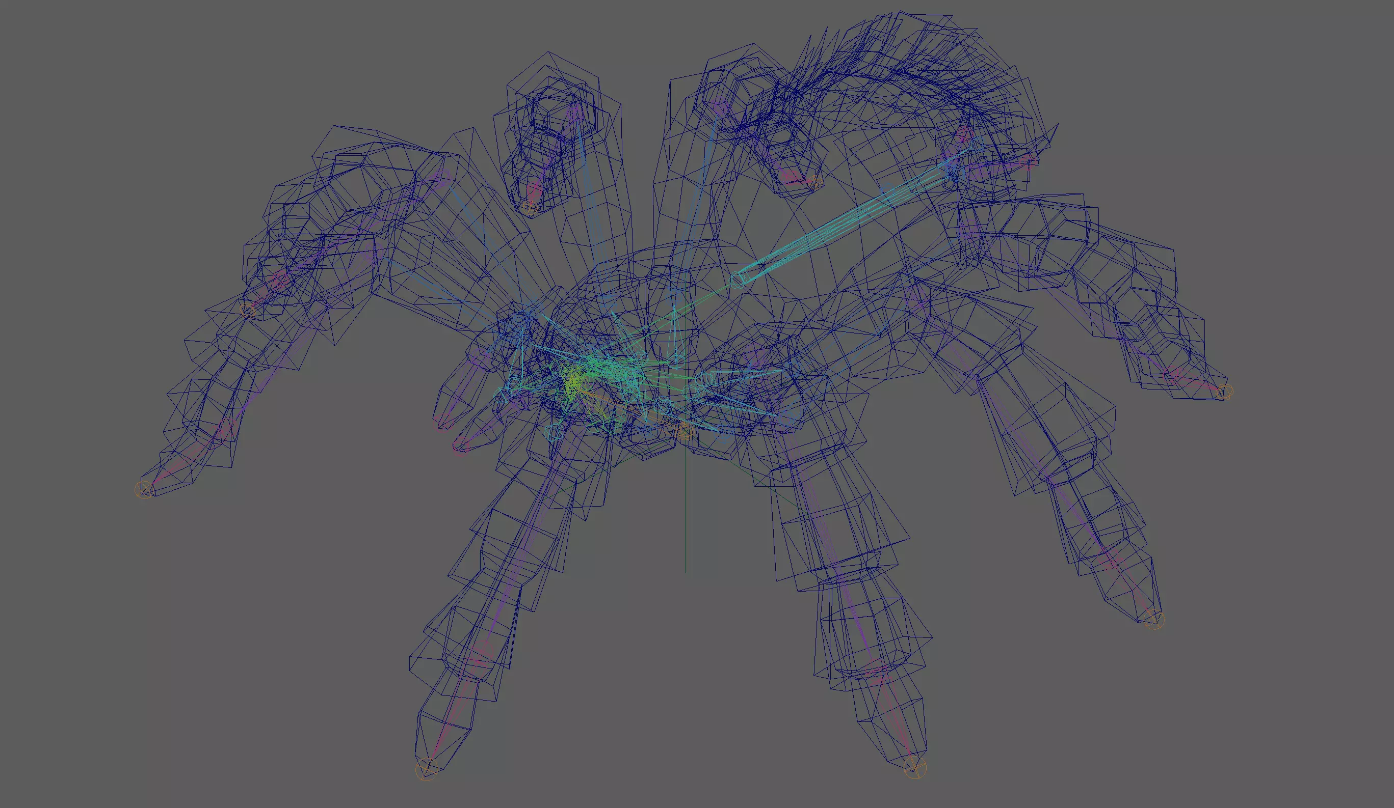 Spider Tarantula Low-poly 3D model_15