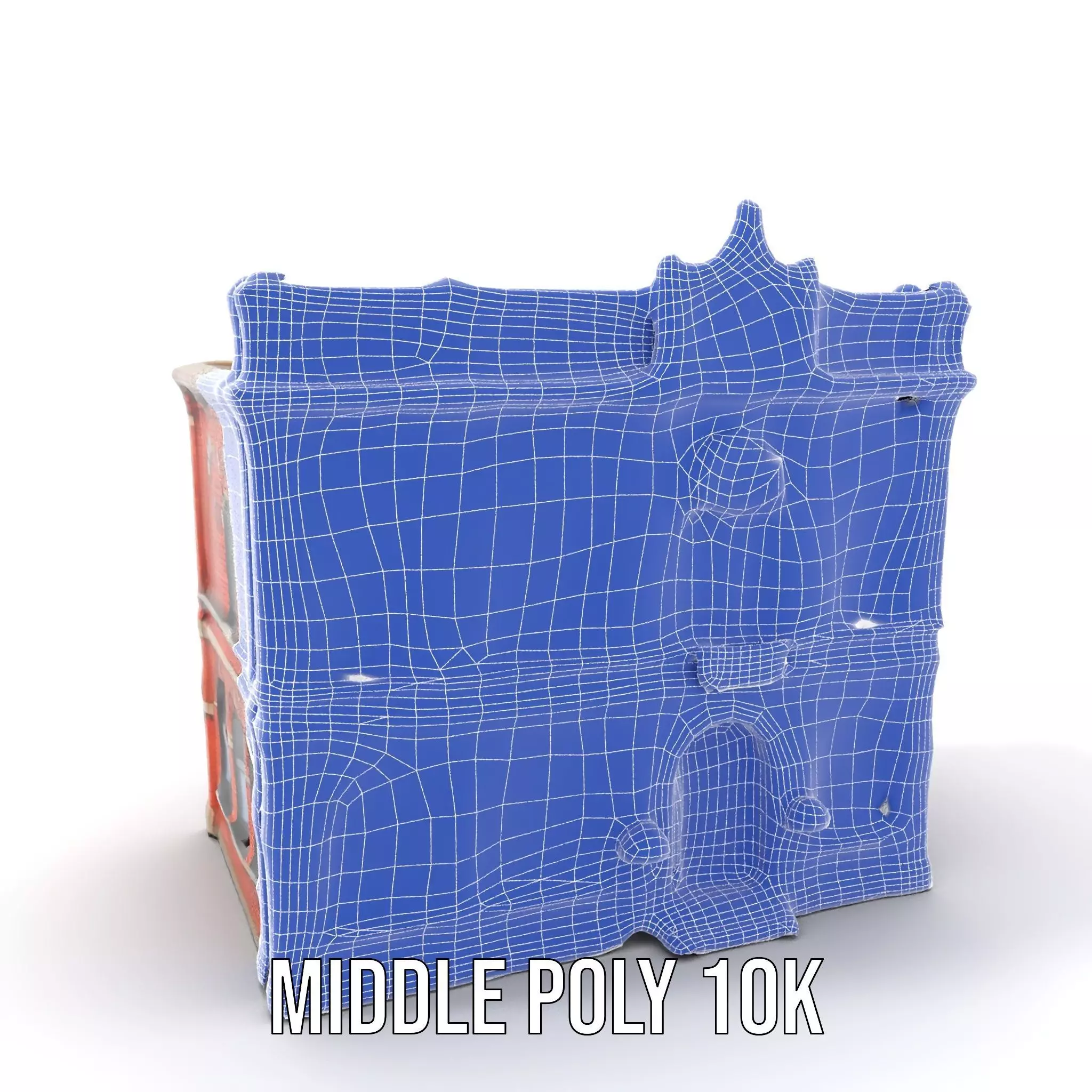 Victorian Brick Building model pack Low-poly 3D model_16