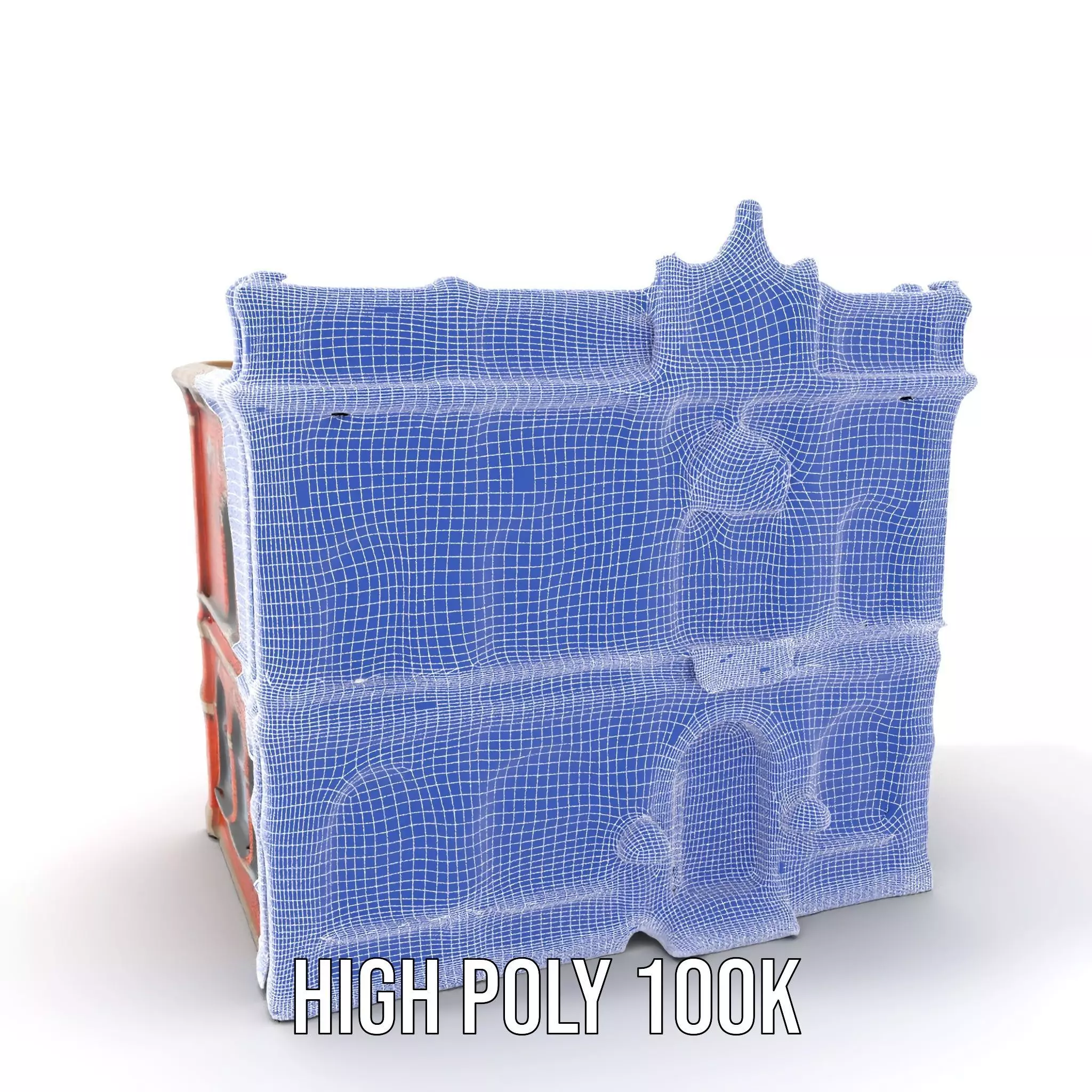 Victorian Brick Building model pack Low-poly 3D model_4