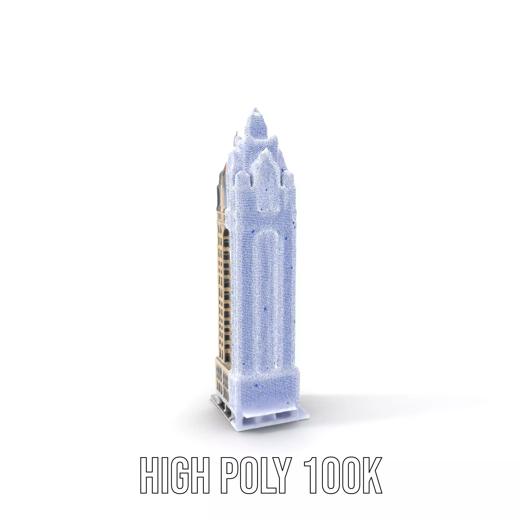 Art Deco Skyscraper model pack Low-poly 3D model_4