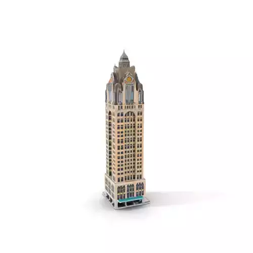 Art Deco Skyscraper model pack Low-poly 3D model Art Deco Skyscraper model pack Low-poly 3D model