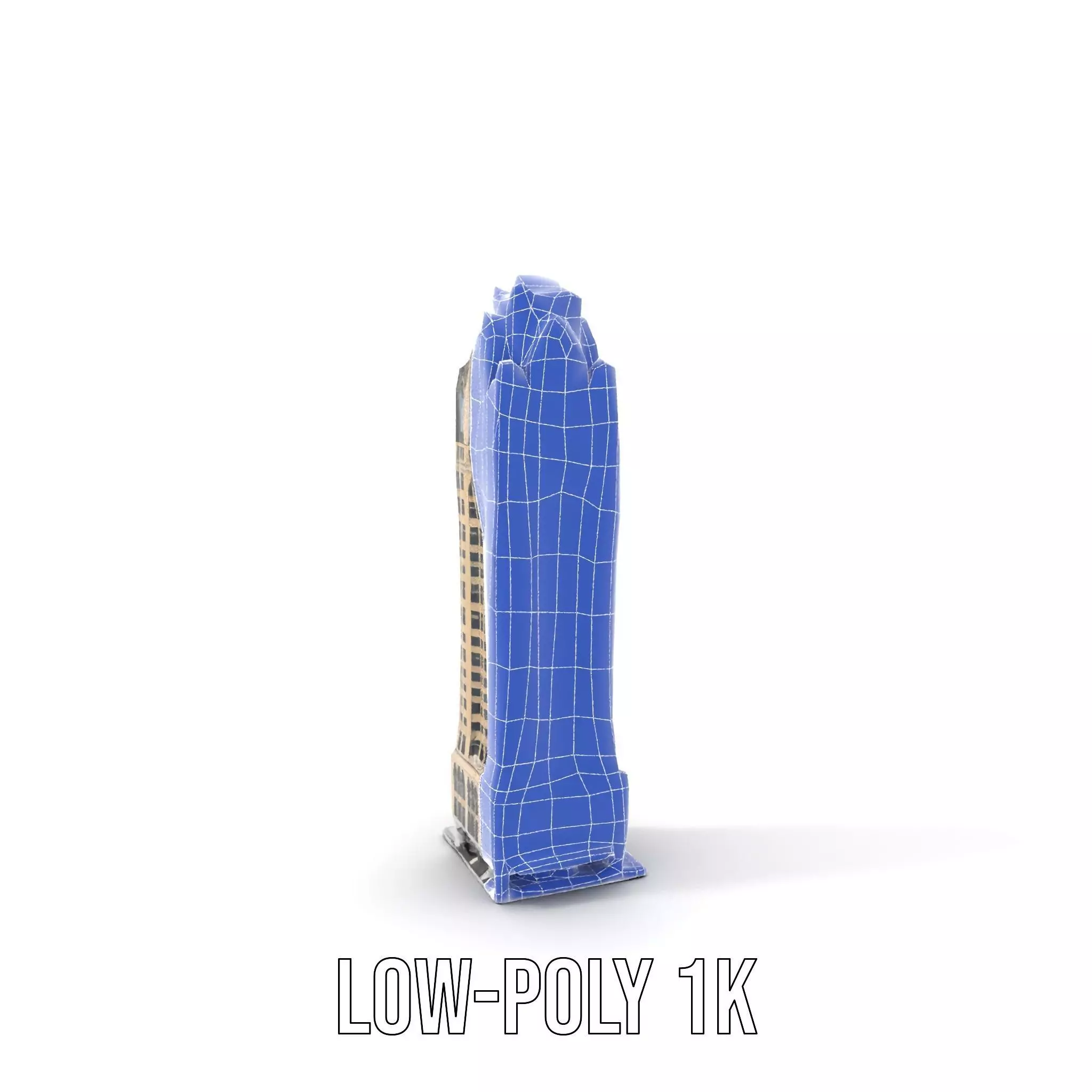 Art Deco Skyscraper model pack Low-poly 3D model_13