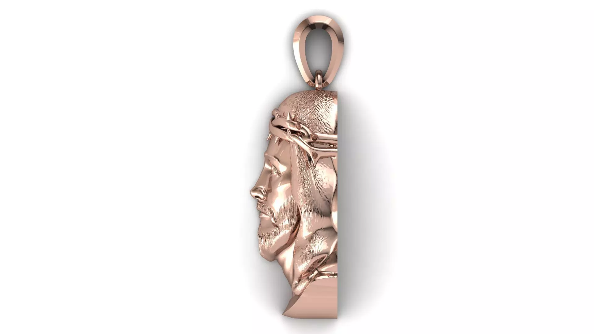 Jesus Pendant 3D print model_6