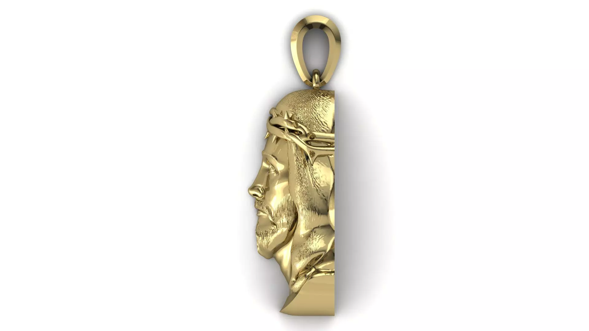 Jesus Pendant 3D print model_5