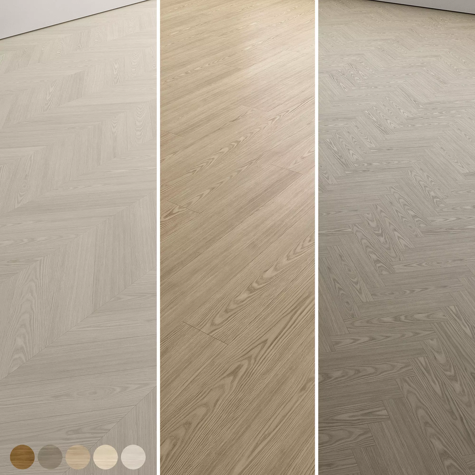 Ash Wood Flooring and Parquet Set 02 Texture_0