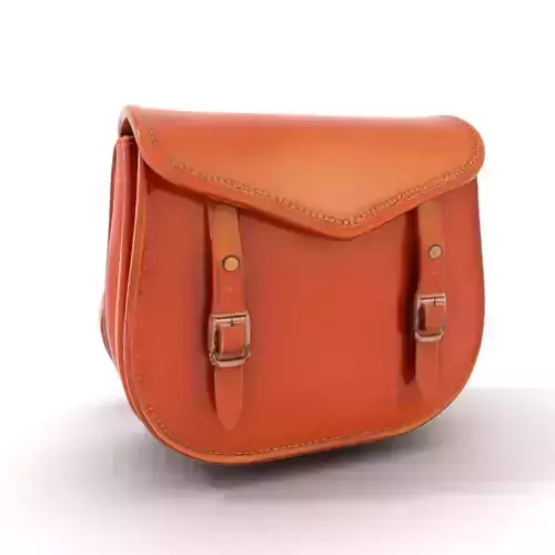 Tan Leather Saddlebag model pack