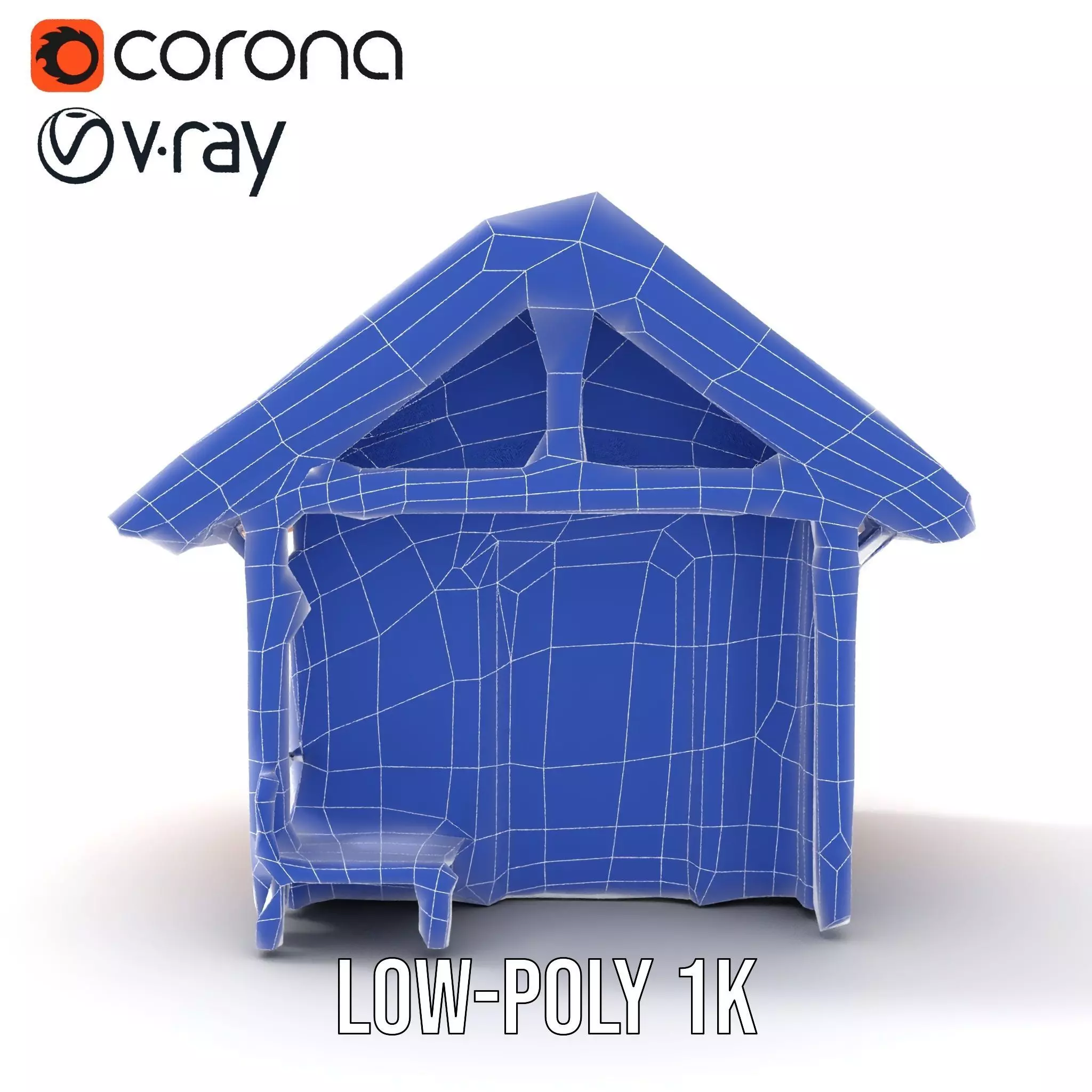 Rustic Wooden Cabin model pack Low-poly 3D model_30