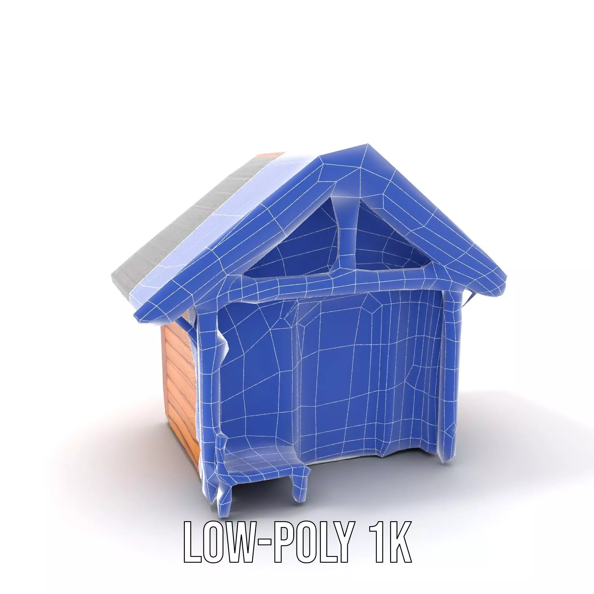 Rustic Wooden Cabin model pack Low-poly 3D model_12