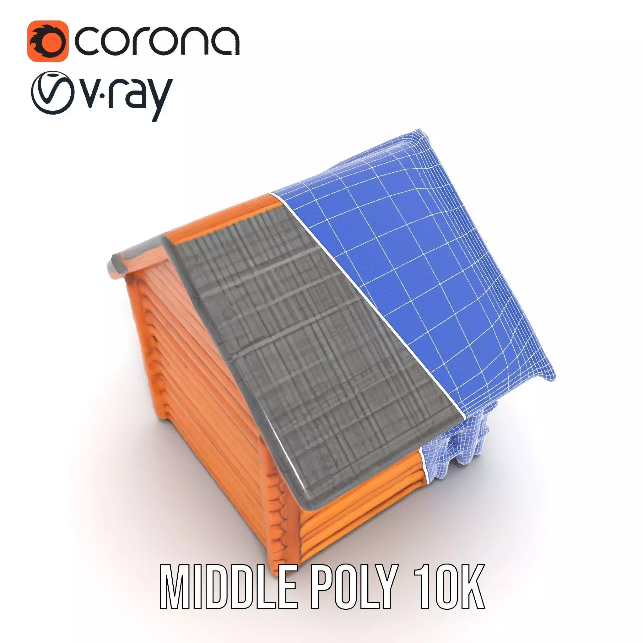Rustic Wooden Cabin model pack Low-poly 3D model_16