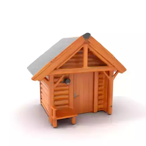 Rustic Wooden Cabin model pack Low-poly 3D model Rustic Wooden Cabin model pack Low-poly 3D model