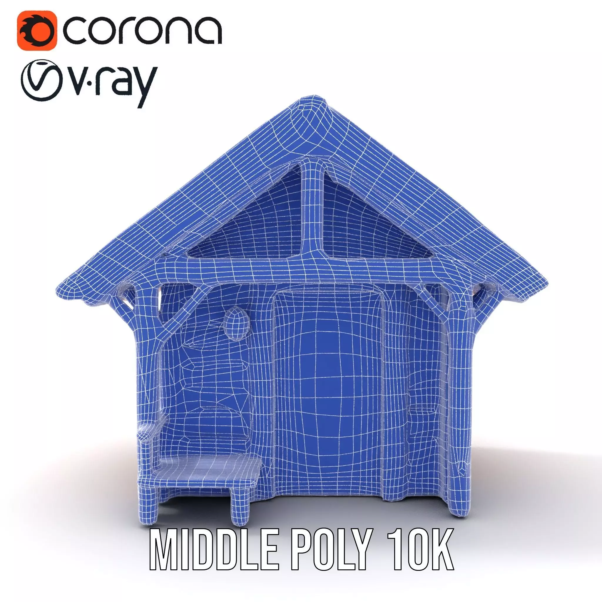 Rustic Wooden Cabin model pack Low-poly 3D model_29
