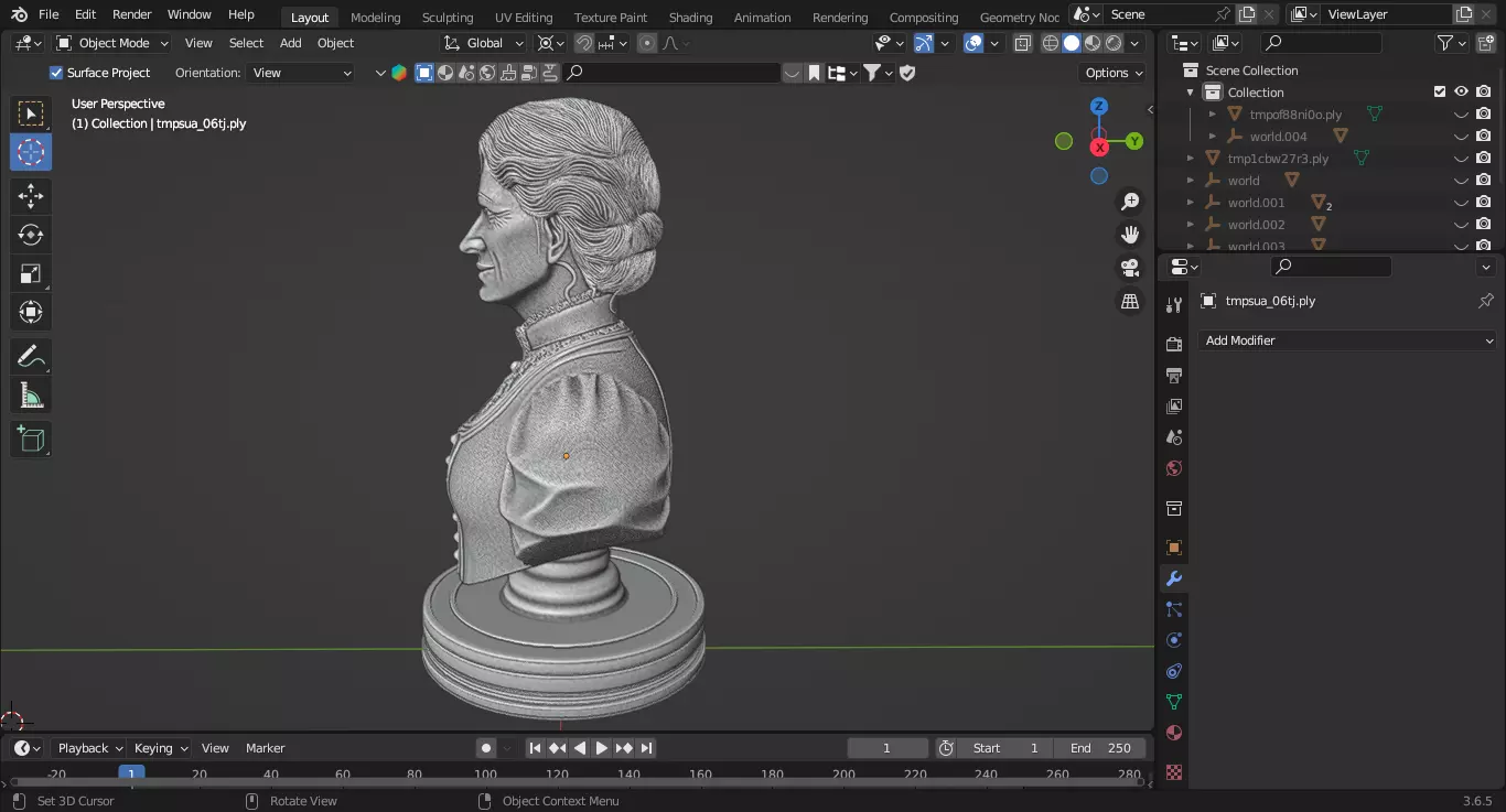 Old West American Frontier Lady Chess Piece 3D print model_4