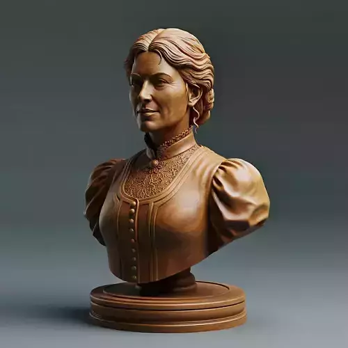  Old West American Frontier Lady Chess Piece