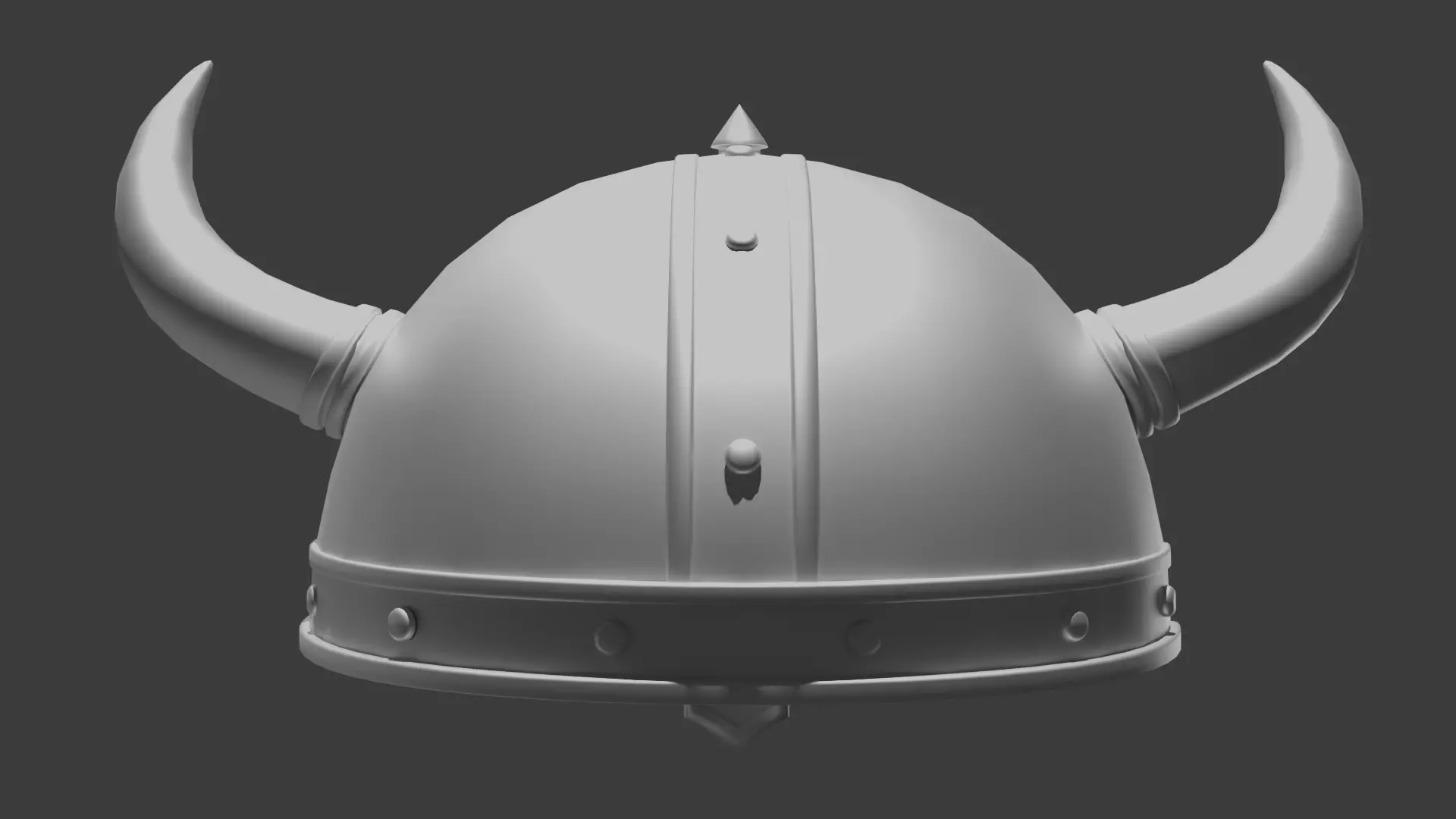 Viking Helmet - Low Poly Game Ready Low-poly 3D model_0